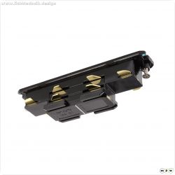 3-Phasen Schienensystem, D Line DALI elektrischer Verbinder, schwarz, Graphitschwarz RAL 9011, 220-4