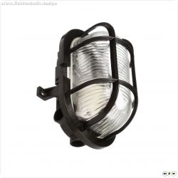Decken- und Wandaufbauleuchte, Sotano Retro, oval, 1x max. 60 W E27, Schwarz, 220-240 V/AC, 50 / 60