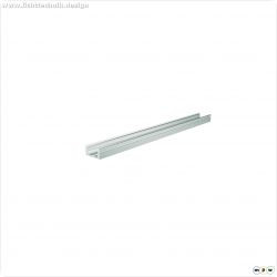U-Profil flach AU-01-08, 3m, Silber
