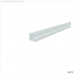 Profil, U-Profil hoch AU-02-10, 2m, Wei?, Aluminium, Matt, Pulverbeschichtet, L?nge: 2000 mm, Breite