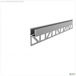 Fliesen-Profil Abschluss EA-03-12, 2m, Silber