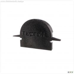 Profil Endkappe, Endkappe R-ET-01-12 Set 2 Stk, Schwarz, Kunststoff, L?nge: 27 mm, Breite: 6 mm, H?h