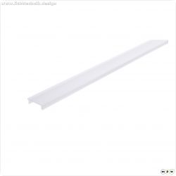 Profil Abdeckung, Abdeckung P-02-10 begehbar, 1m, milchig, Polycarbonat, Satiniert 40% Transmission,
