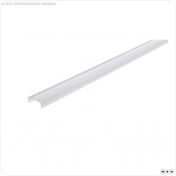 Profil Abdeckung, Abdeckung F-01-12, 3m, milchig, PMMA, Satiniert 40% Transmission, L?nge: 3000 mm,