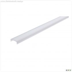 Profil Abdeckung, Abdeckung F-01-15, 2m, milchig, PMMA, Satiniert 40% Transmission, L?nge: 2000 mm,
