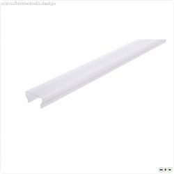 Profil Abdeckung, Abdeckung H-01-12, 3m, milchig, PMMA, Satiniert 40% Transmission, L?nge: 3000 mm,