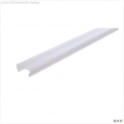 Profil Abdeckung, Abdeckung H-01-15, 3m, milchig, PMMA, Satiniert 40% Transmission, L?nge: 3000 mm,