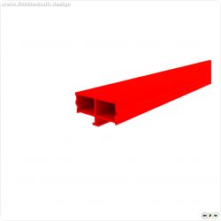 Profil Abdeckung, Abdeckung Dummy, Kunststoff, L?nge: 3000 mm, Breite: 38 mm, H?he: 19.4 mm