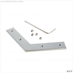 Profil Zubeh?r, Nutenstein / Eckverbinder 120?, Metall, Naturbelassen, Breite: 12 mm, H?he: 2 mm