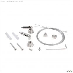 Profil Zubeh?r, Seilabh?ngung (schwenkbar) Set 2 Stk, Metall, L?nge: 2000 mm