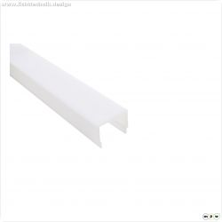 Profil Abdeckung, PLANO ES & BSH Abdeckung hoch opal, 2,5m, PMMA, Opal, L?nge: 2500 mm