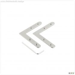 Profil Zubeh?r, Combo Verbinder Set 2 Stk. 0/90, aluminium natur, Stahl, L?nge: 50 mm, Breite: 4 mm,