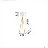 NewLux Stehleuchte PT1 , Holz, E27