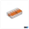 Wago 5-Leiter Verbindungsdosenklemme COMPACT 0,5 -2,5 mm? transparent/gelb
