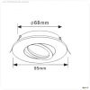 Einbaustrahler, Samsola Max, Round, Wei?, IP 20