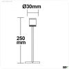 LED Vitrinen-Leuchte, chrom, 3W, 25?, kaltwei?