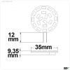 G4 LED 21SMD, 3W, warmwei?, Pin seitlich