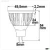 MR16 LED Strahler 6W GLAS-COB, 70?, warmwei?, dimmbar