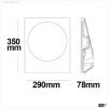Gips Wand-Einbauleuchte, f?r GU10/MR16 Spots, gro?e ?ffnung rund
