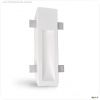 Gips Wand-Einbauleuchte, l?nglich, f?r GU10/MR16 Spots, gro?e Bauform