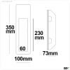 Gips Wand-Einbauleuchte, l?nglich, f?r GU10/MR16 Spots, gro?e Bauform