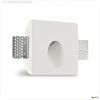 Gips Wand-Einbauleuchte, f?r G4/MR11 Spots, kleine Bauform