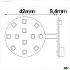 G4 LED 12SMD, 2W, warmwei?, Pin seitlich