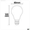 E27 LED Birne, 8W, klar, warmwei?, dimmbar
