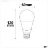 E27 LED 9W G60, 270?, wei?, warmwei?