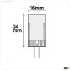 G4 LED 33SMD, 3,5W, warmwei?