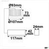 AR111 Meat Light 30W, 35?-50? variabel, inkl. externem VG