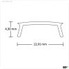 Abdeckung COVER9 klar 200cm f?r Profil SURF11/CORNER11