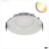 LED Downlight, 8W, ultraflach, ColorSwitch 2600|3100|4000K, dimmbar
