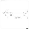 Abdeckung COVER24 opal/satiniert 200cm f?r Profil SURF6/LAMP40/FURNIT6