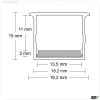 Abdeckung COVER21 opal/satiniert IP54 260cm f?r Profil SURF16