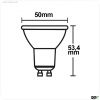 GU10 LED Strahler 3W, 270?, opal, warmwei?