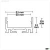 LED Aufbauprofil IL-ALU20 eloxiert, 200cm