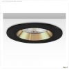 Einbaurahmen rund, Loch 80mm, schwarz + schwarz-gold, f?r GU10/MR16 Spots