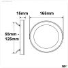LED Aufbau/Einbauleuchte Slim Flex, 12W, nickel geb?rstet, ColorSwitch 3000|3500|4000K