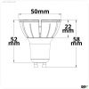 GU10 LED Strahler 8W COB, 10?, 2700K, dimmbar