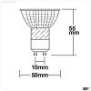 GU10 LED Strahler 5W, 45?, prismatisch, warmwei?, CRI90