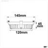 LED Downlight blendungsreduziert, 18W, rund, DN145, CRI90, Switch 3000|3500|4000K, dimmbar