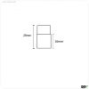 Kontakt-Verbinder mit Kabel (max. 5A) O1-212 f?r 2-pol. IP68 Flexstripes Breite 12mm und Pitch >8mm