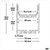 LED Leuchtenprofil LAMP40 Up&Down Aluminium wei? pulverbeschichtet, 200cm