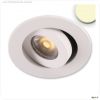 LED Einbauleuchte MiniAMP wei?, 3W, 24V DC, warmwei?, dimmbar