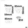 LED Wandeinbauleuchte Sys-Wall68 MiniAMP 24V, 3W, 4000K, inkl. Einputzdose (exkl. Cover)