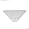 Endkappe EC84 Aluminium f?r Profil CORNER12 BORDERLESS, 2 STK inkl. Schrauben