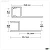 LED Fliesenprofil UP8, 200cm