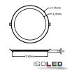 LED Downlight, 12W, rund, ultraflach, silber, warmwei?, dimmbar