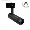 3-Phasen Schienenstrahler fokussierbar, 8W, 20?-55?, schwarz matt, 4000K